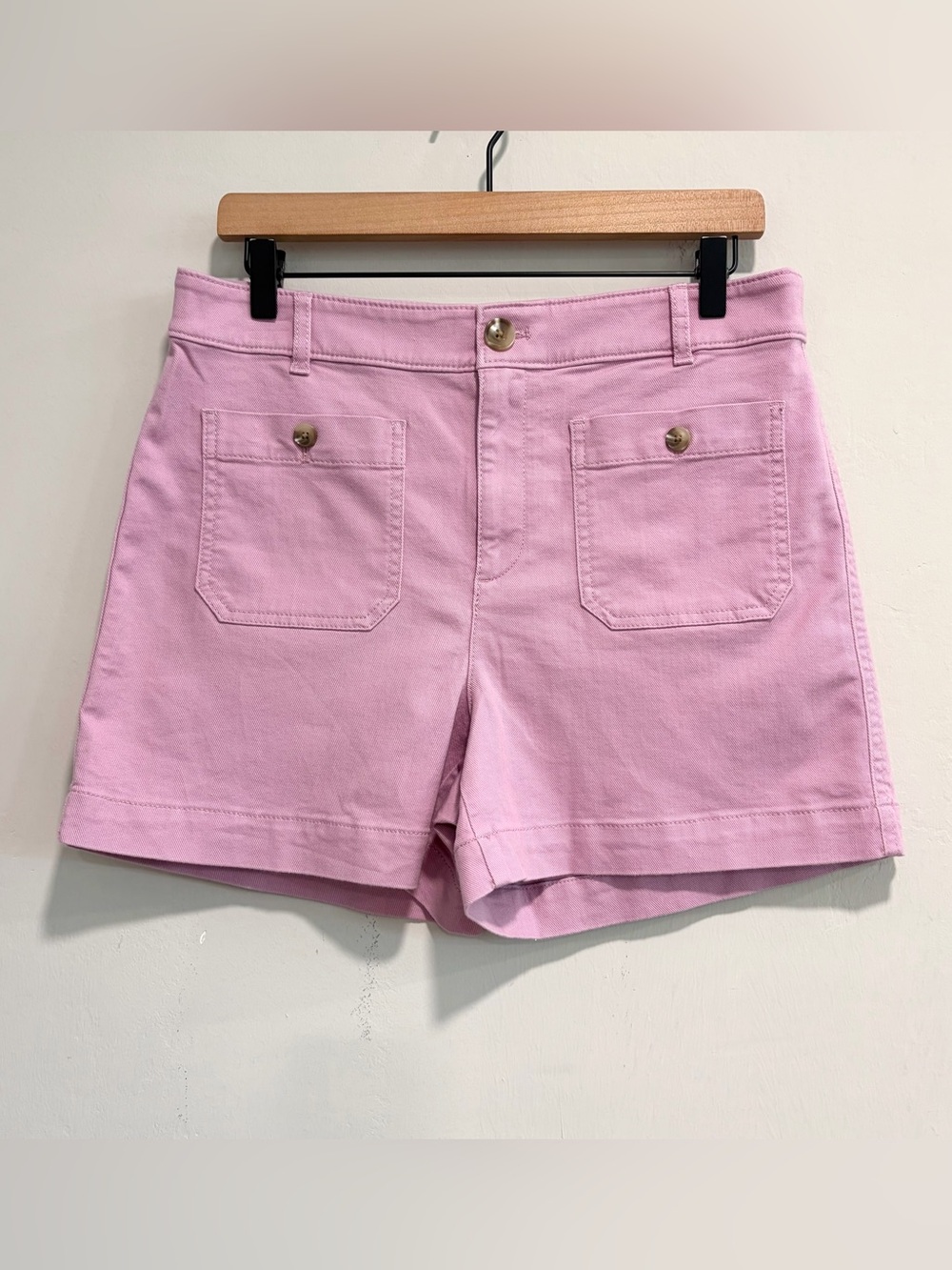 LOFT Palmer Patch Pocket Twill Shorts